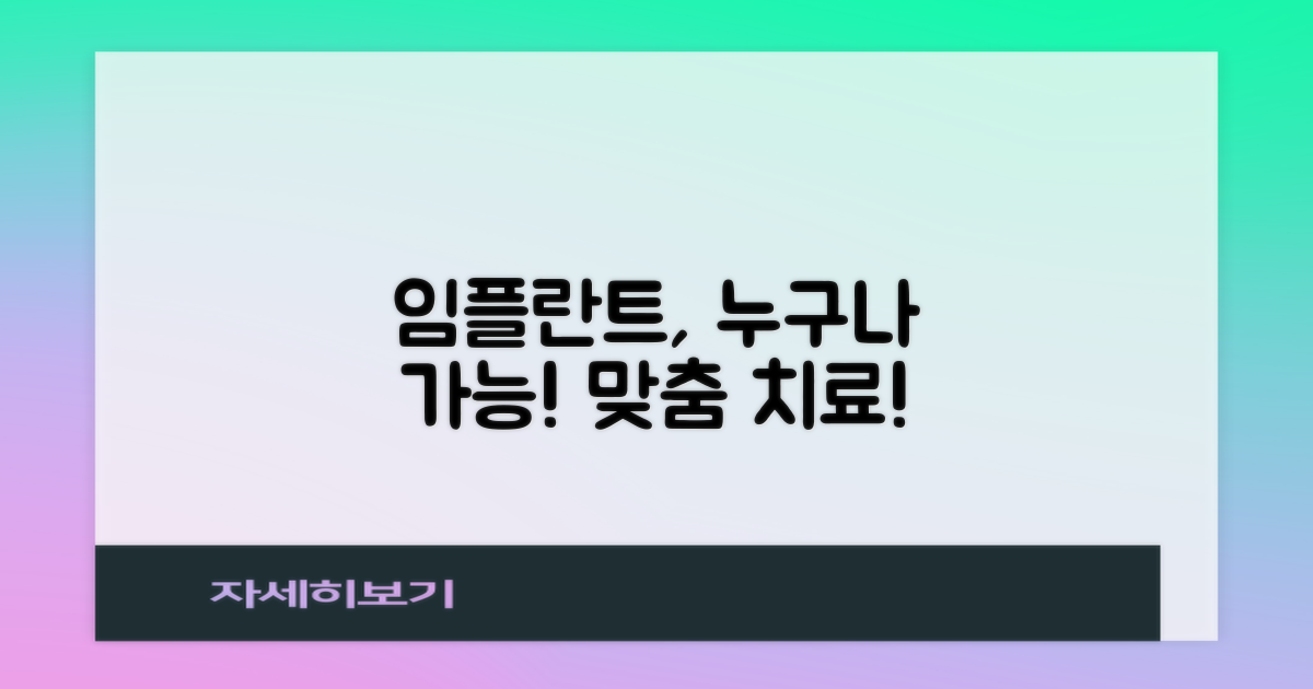 치과 임플란트: 누구에게나 가능한 맞춤 치료 안내