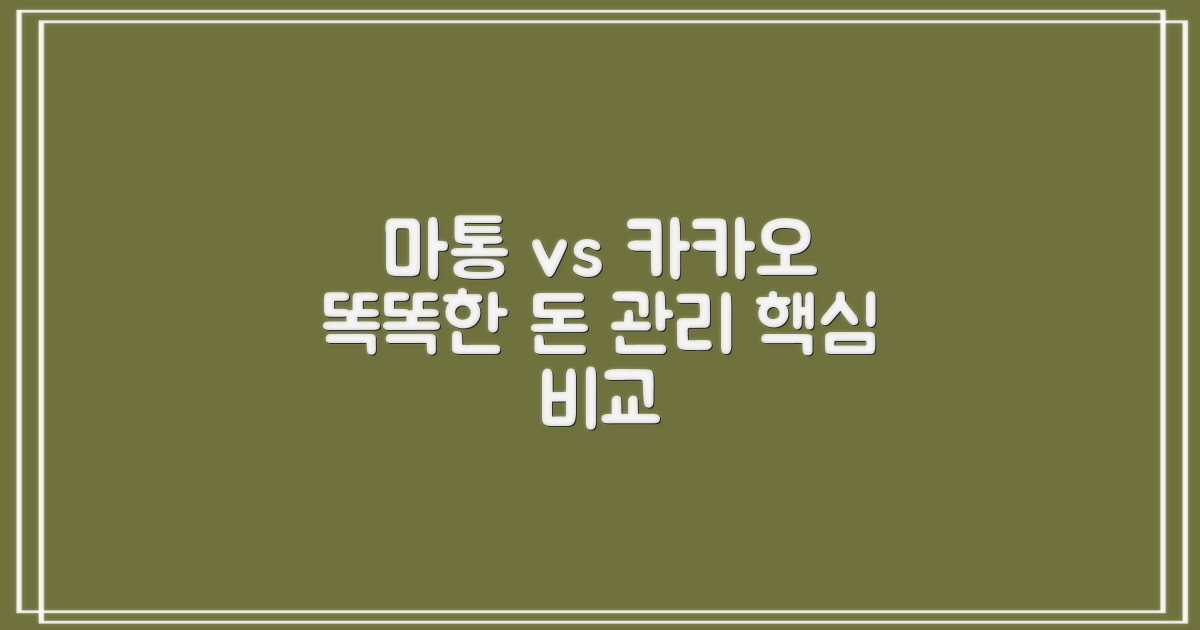 똑똑한 돈 관리, 마통과 카카오