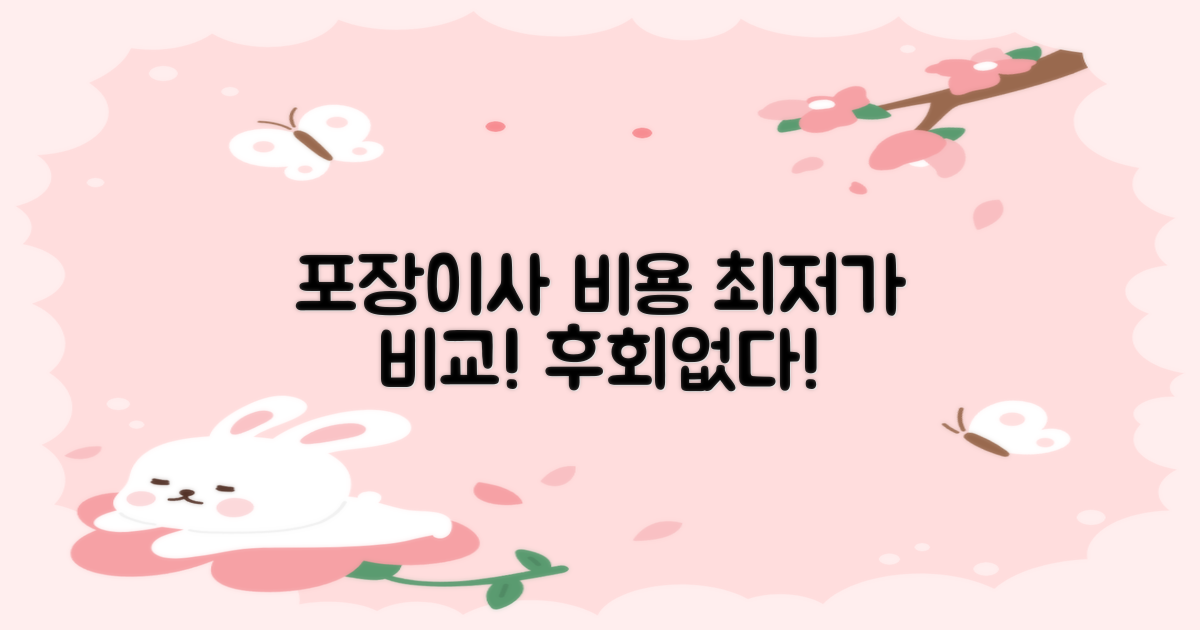 합리적인 포장이사 비용 알아보기