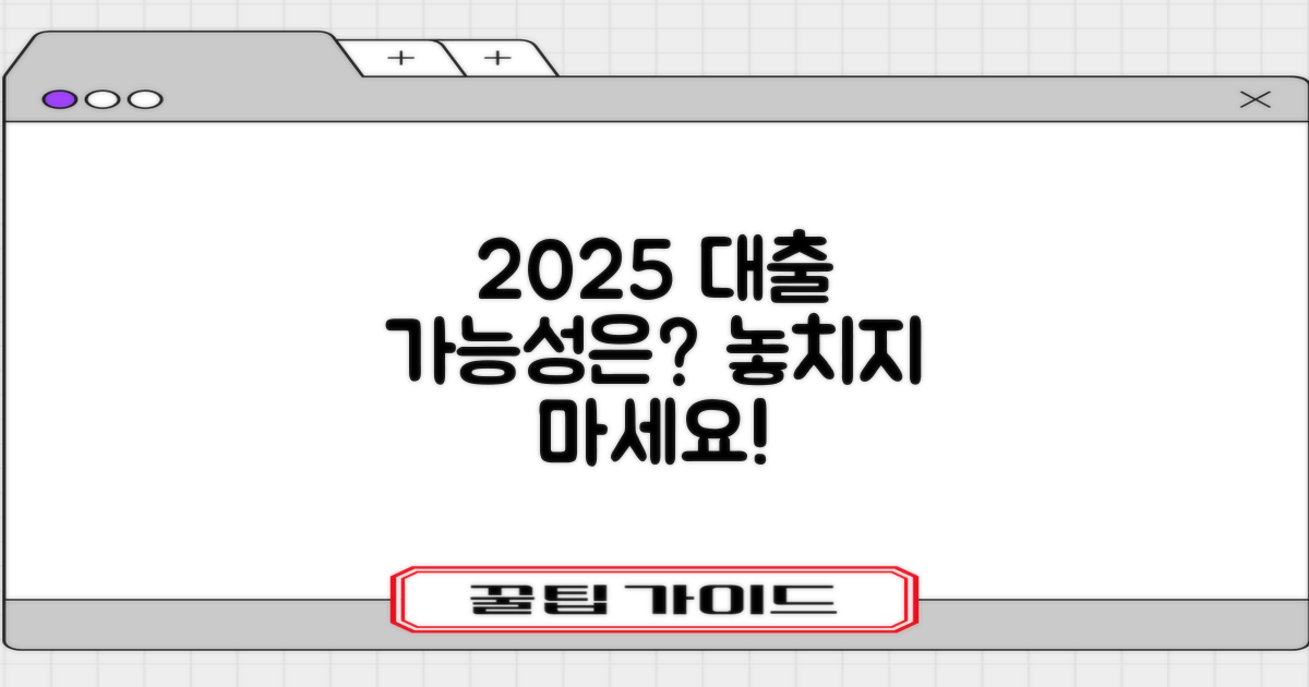 2025년, 대출 가능성은 얼마나 될까?