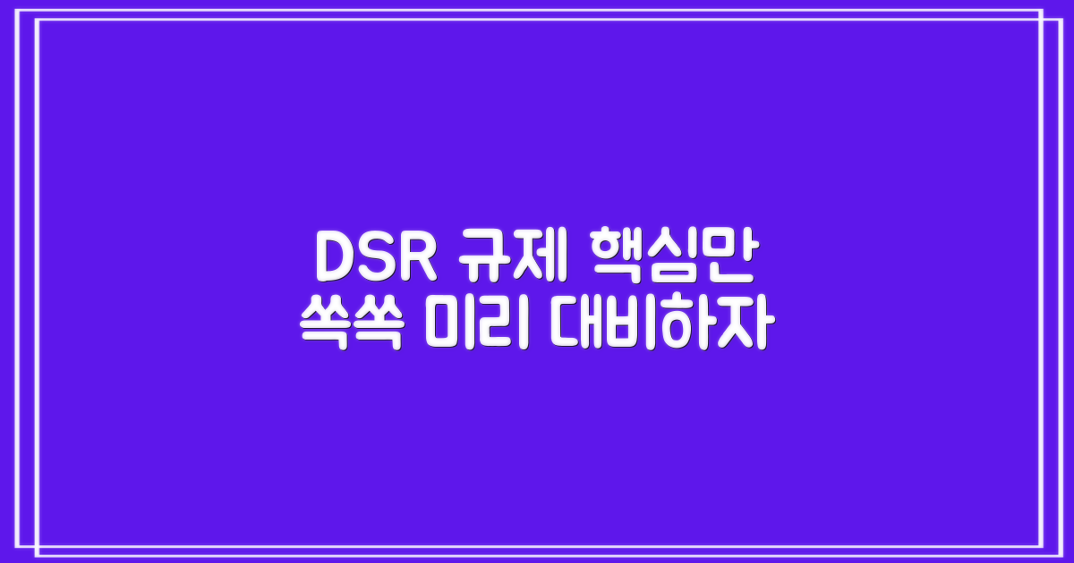 DSR 규제, 알고 대비하자