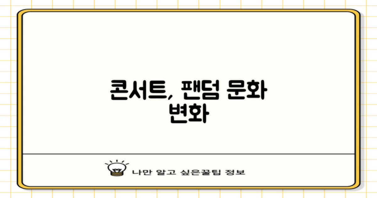 콘서트, 팬덤 문화의 변화