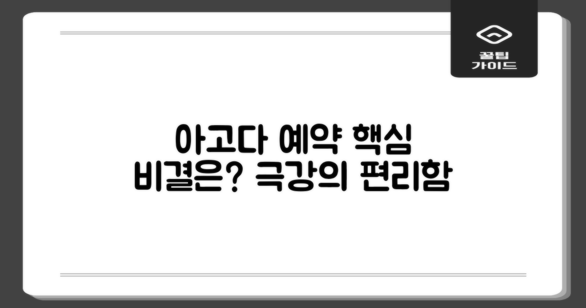편리함, 아고다 예약의 핵심 비결은?