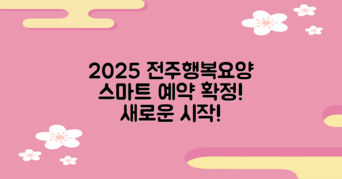 2025년, 전주행복한요양병원 예약, 더욱 스마트하게!
