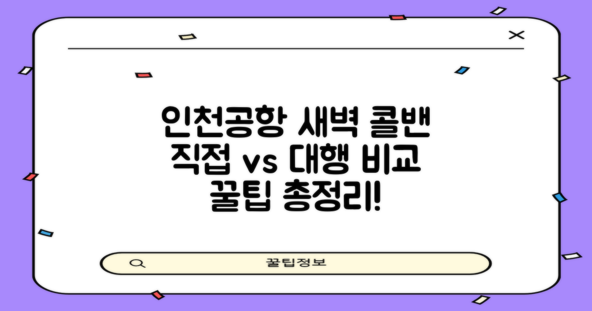인천공항 새벽 출국, 콜밴 직접 예약 vs 대행? 무엇이 더 좋을까?