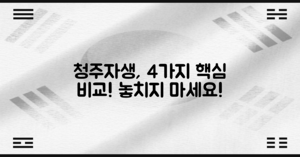 청주자생한방병원: 유명한 4가지 특징 비교 분석